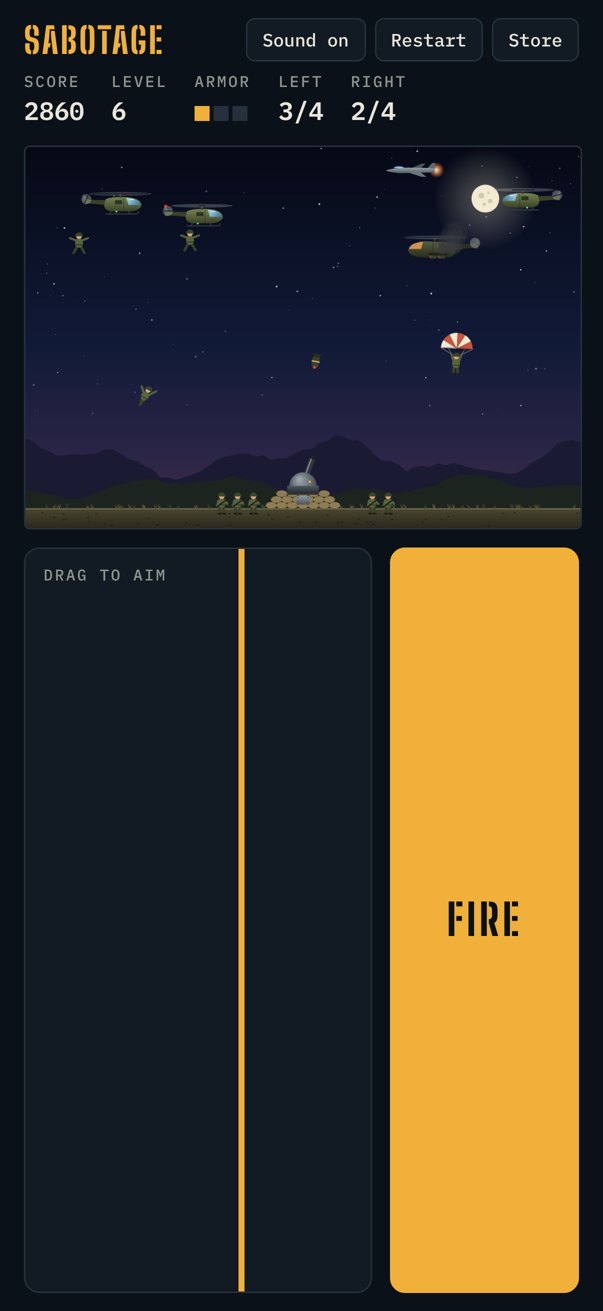A busy level with troopers on the ground